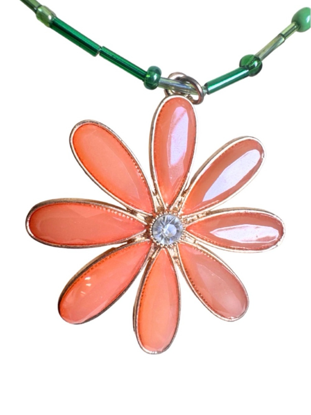 Hand Crafted Floral Choker with Giant Pearls - Picture 4 of 4